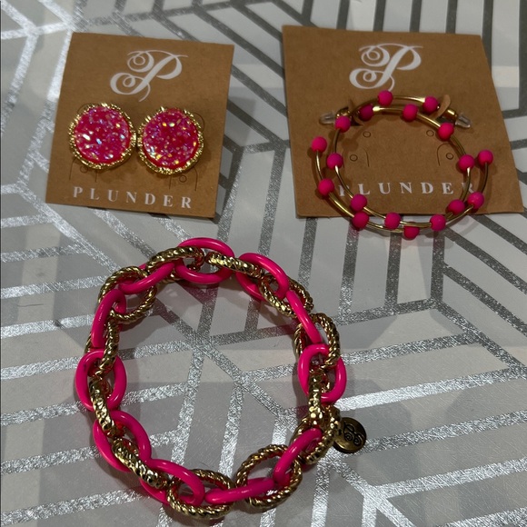 Plunder Jewelry - Plunder Hot Pink and Gold Jewelry Collection
